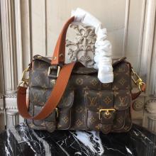 Louis Vuitton M43481 Manhattan Monogram Handbag Caramel Replica