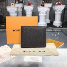 Louis Vuitton M64136 COMPACT WALLET Utah Leather Marron