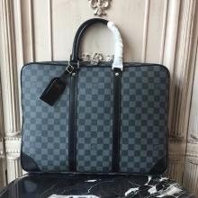 Louis Vuitton N41125 Porte-Documents Voyage Damier Graphite Canvas Replica