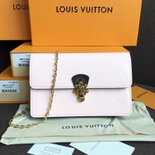 Louis Vuitton M63306 Cherrywood Chain Wallet Patent Leather Rose Ballerine