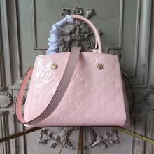 Louis Vuitton M50404 Montaigne BB Monogram Vernis Leather Rose Ballerine