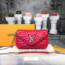 Replica Louis Vuitton M63956 Louis Vuitton New Wave Chain Pochette Ecarlate LV0143