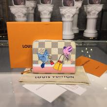 Replica Louis Vuitton N60138 Zippy Coin Purse Damier Azur Canvas