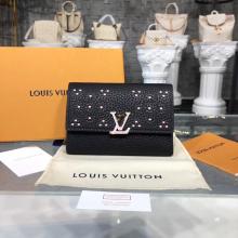 Louis Vuitton M62564 Capucines Compact Wallet Taurillon Leather Noir