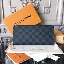 Louis Vuitton N63305 Zippy Wallet Vertical Damier Graphite Canvas Neva