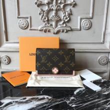 Louis Vuitton M64587 Flore Compact Wallet Monogram Canvas Pink