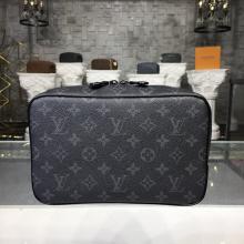 Replica Louis Vuitton M43383 Toilet Pouch GM Monogram Eclipse Canvas