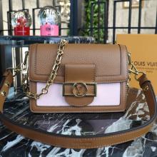 AAA Louis Vuitton M53805 Mini Dauphine Taurillon Leather Bruni / Strawberry Milk LV0573