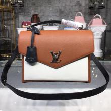 AAA Louis Vuitton M52406 Luxury Leather Handbag My Lockme -Caramel Creme Noir