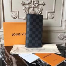 Louis Vuitton N64421 Alexandre Wallet Damier Graphite Canvas Bordeaux LV0708