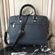 Louis Vuitton M51591 Canyon Biefriefcase Utah Leather Bleu Marine