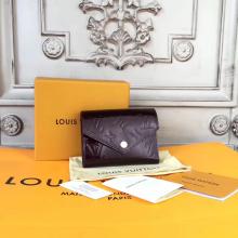 Replica Louis Vuitton M62427 Victorine Wallet Monogram Vernis Leather Amarante