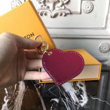 Louis Vuitton M62600 Monogram Vernis Degrade Heart Bag Charm Magenta Replica