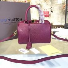 Louis Vuitton M43500 Speedy Bandouliere 20 Monogram Empreinte Leather Raisin