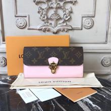 AAA Louis Vuitton M61719 Cherrywood Wallet Patent Leather Rose Ballerine