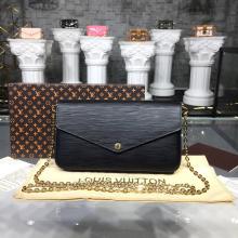 Louis Vuitton M62648 Pochette Felicie Epi Leather Black Replica