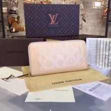 Louis Vuitton M93522 Zippy Wallet Monogram Vernis Leather Cream Replica