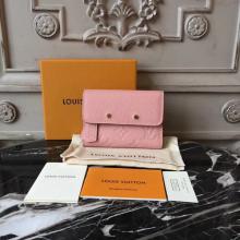 Replica Louis Vuitton M62184 Pont-Neuf Compact Wallet Monogram Empreinte Pink LV1200