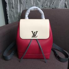 Louis Vuitton M52734 Lockme Backpack Lockme - Lie De Vin Etain Creme