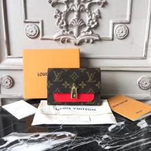 Louis Vuitton M62567 Flower Compact Wallet Monogram Canvas Coquelicot