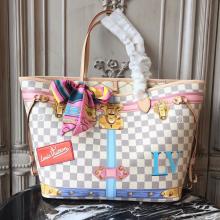 Louis Vuitton N41065 Neverfull MM Damier Azur Canvas