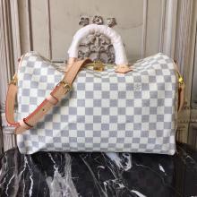 Replica Louis Vuitton N41372 Speedy Bandouliere 35 Damier Azur Canvas