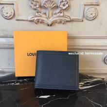 Replica Louis Vuitton M64135 COMPACT WALLET Utah Leather Bleu Marine