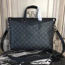 AAA Louis Vuitton M40566 Briefcase Explorer Monogram Eclipse Canvas