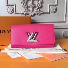 Replica Louis Vuitton M62362 Twist Wallet Epi Leather Hot Pink