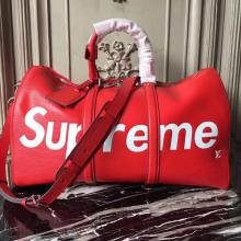 Louis Vuitton X Supreme Keepall Bandouliere Epi 45 Red M53419