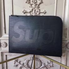 Louis Vuitton X Supreme Pochette Jour Epi GM Black M64574