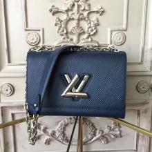 Louis Vuitton M53090 Twist MM Epi Leather Navy