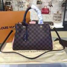 Louis Vuitton N41674 Brittany Damier Ebene Canvas Magnolia Replica