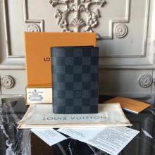 Louis Vuitton N64411 Passport Cover Damier Graphite Canvas LV1791