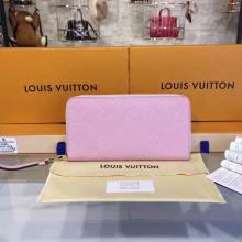 Louis Vuitton M60571 Zippy Wallet Monogram Empreinte Leather Pink Replica