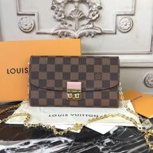 Louis Vuitton N61273 Croisette Wallet Damier Ebene Canvas