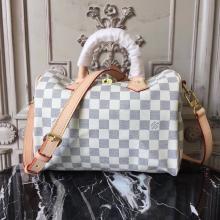 AAA Louis Vuitton N41374 Speedy Bandouliere 25 Damier Azur Canvas