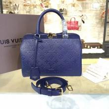 Louis Vuitton M42401 Speedy Bandouliere 25 Monogram Empreinte Leather Navy