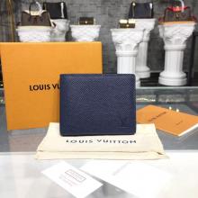 Louis Vuitton M64006 Designer Slender Wallet In Taiga Leather Ocean Replica