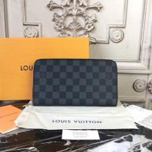 Louis Vuitton N60111 Zippy Organizer Damier Graphite Canvas Replica