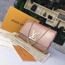 Louis Vuitton M51603 Louise Chain PM Patent Leather Beige LV1990