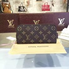 Louis Vuitton M61298 Clemence Wallet Monogram Canvas Rose Ballerine