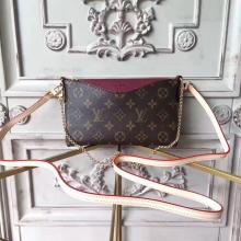 Louis Vuitton M41638 Pallas Monogram Canvas Leather Clutch Bag Replica