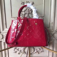 Louis Vuitton Montaigne BB Monogram Vernis Leather Magenta LV2175