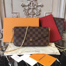 Louis Vuitton N63032 Pochette Felicie Damier Ebene