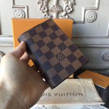 Louis Vuitton N64412 Passport Cover Damier Ebene Canvas