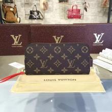 Replica Louis Vuitton M60742 Clemence Wallet Monogram Canvas Orange