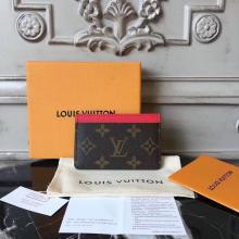 Replica Louis Vuitton M60709 Card Holder Monogram Canvas Cherry