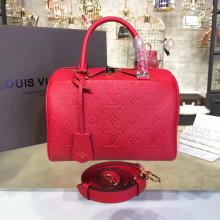 Replica Louis Vuitton M42399 Speedy Bandouliere 25 Monogram Empreinte Leather Cherry