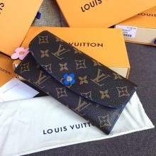 Louis Vuitton M63895 Emilie Wallet Monogram Canvas Blue Jean